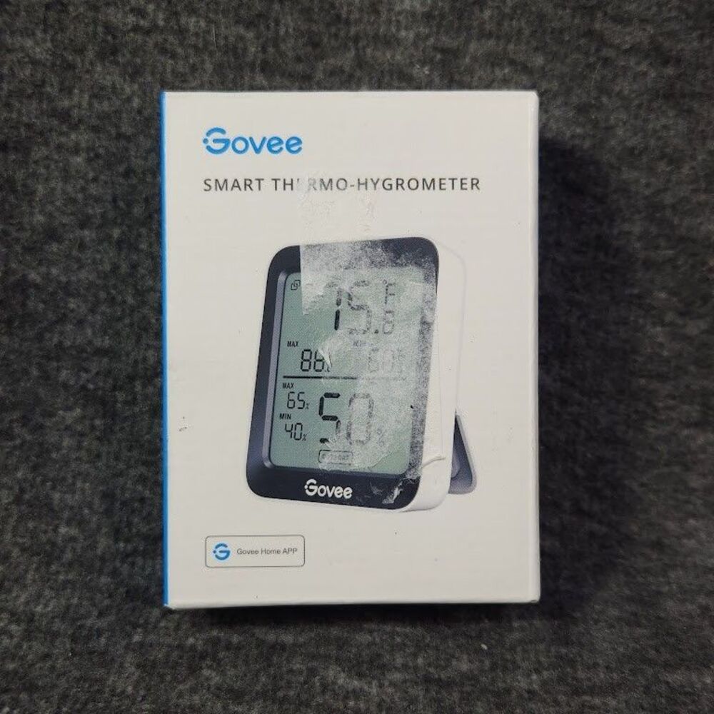 Govee H5075 Bluetooth Hygrometer Indoor Thermometer Smart App Alerts LCD Display